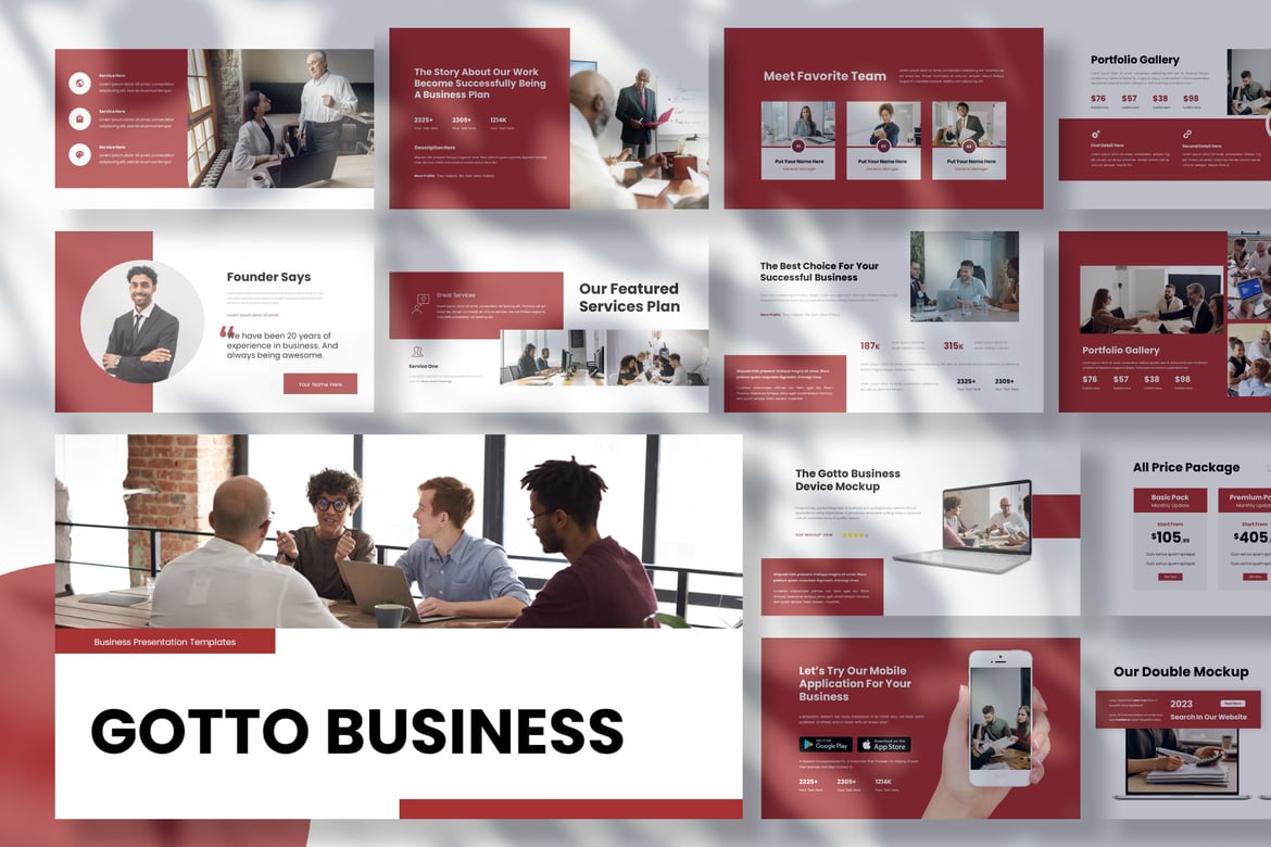 Gotto - Template Presentasi PowerPoint Profesional untuk Bisnis Anda