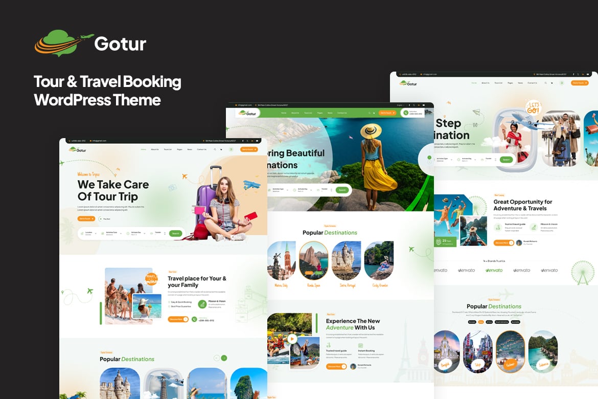 Gotur - Tema WordPress untuk Booking Tour & Travel yang Modern dan Responsif