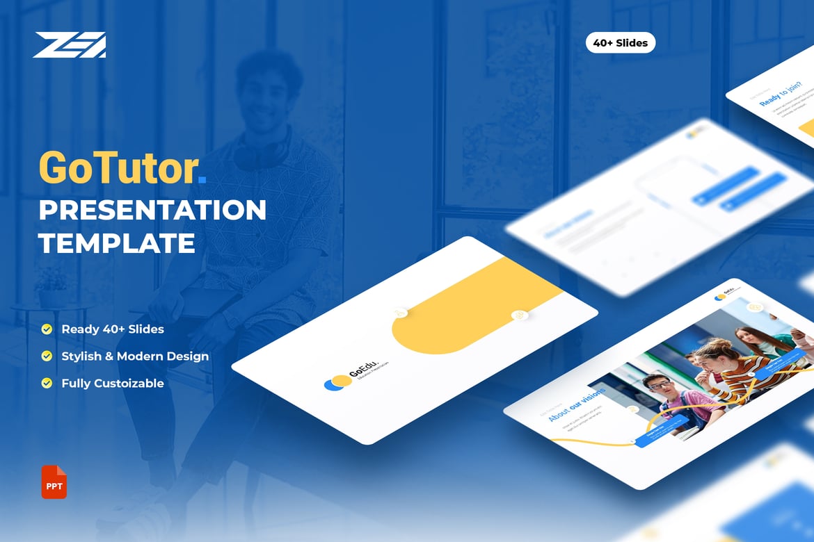 GoTutor - Template Powerpoint Pendidikan yang Menarik
