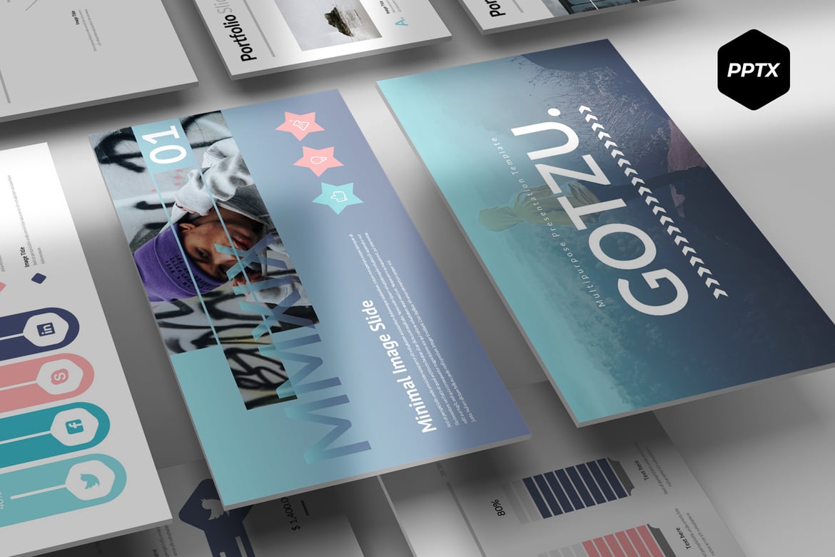 Gotzu - Template Powerpoint Serbaguna yang Menawan