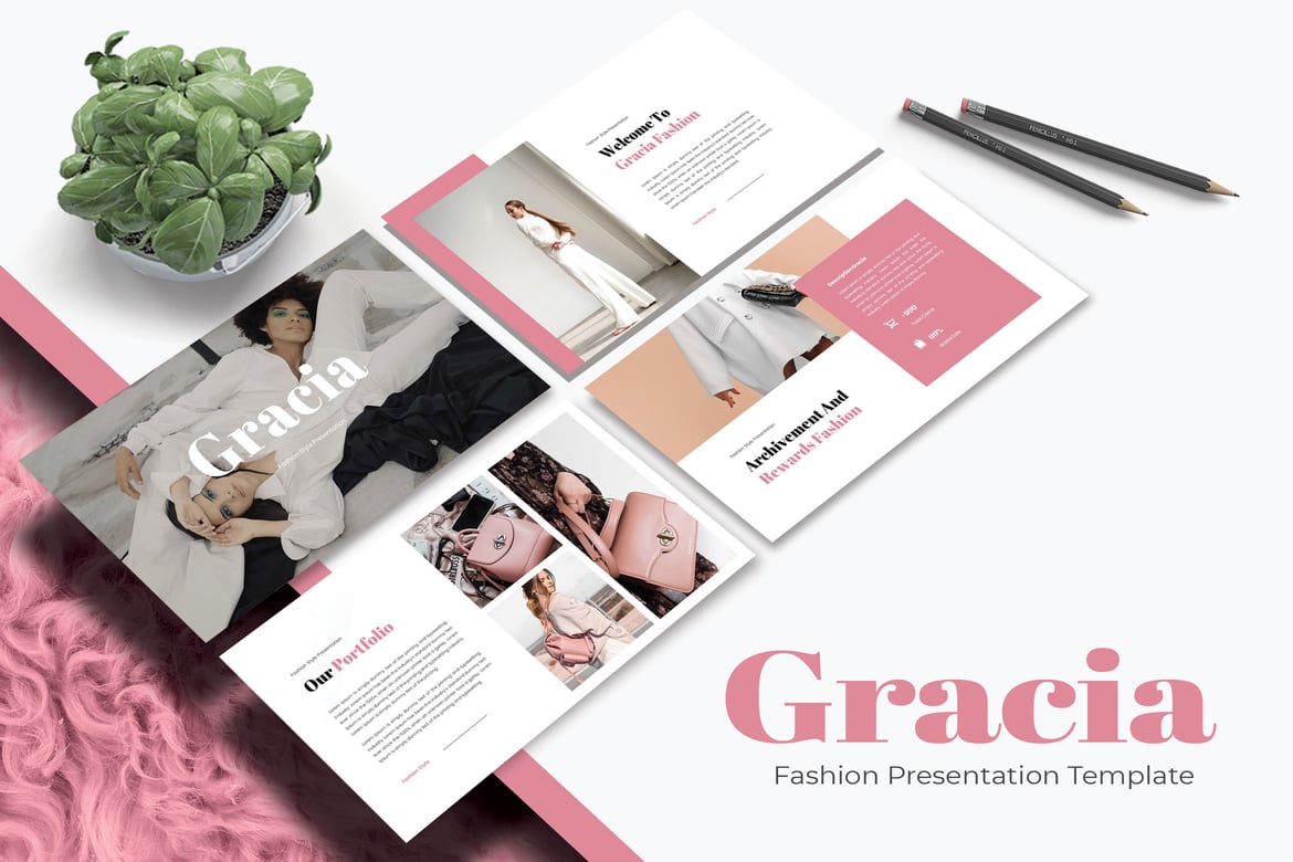 Template Powerpoint Gracia Fashion yang Menawan