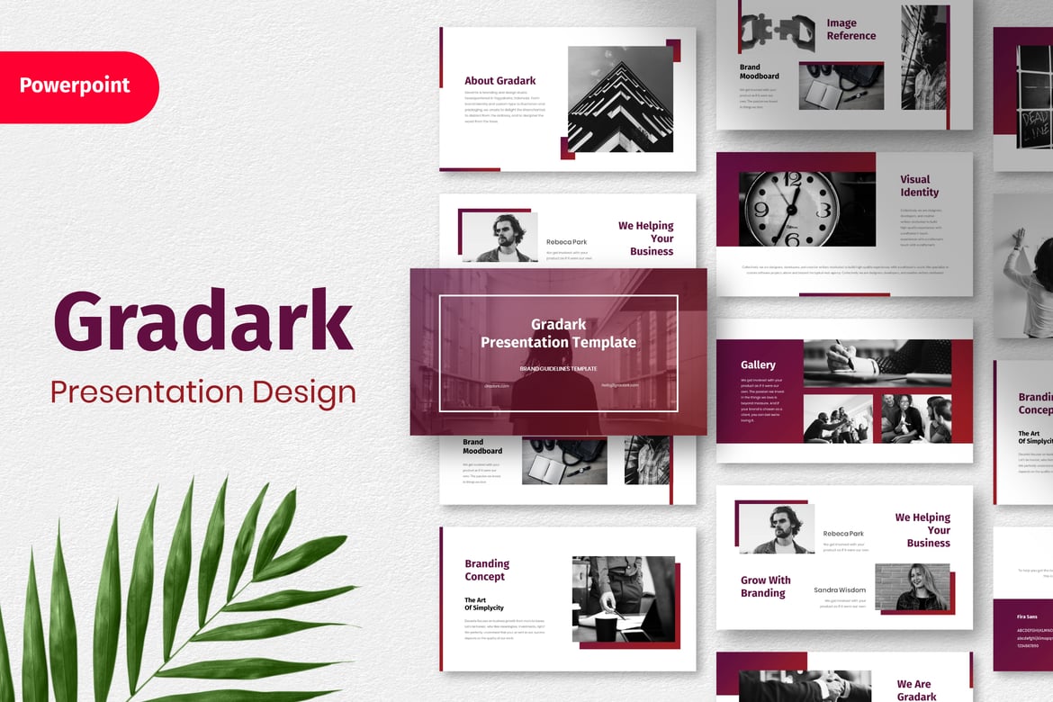 Gradark - Template Presentasi PowerPoint yang Elegan dan Profesional