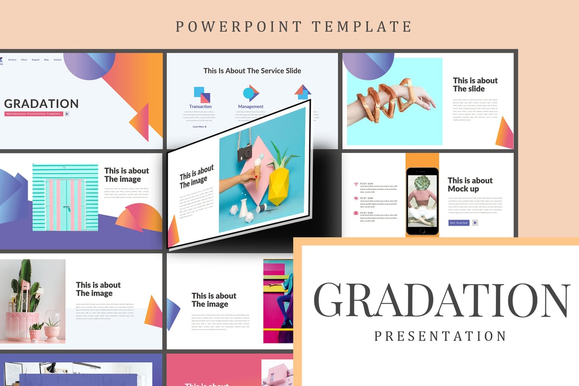 Gradation - Template PowerPoint Elegan dan Menarik