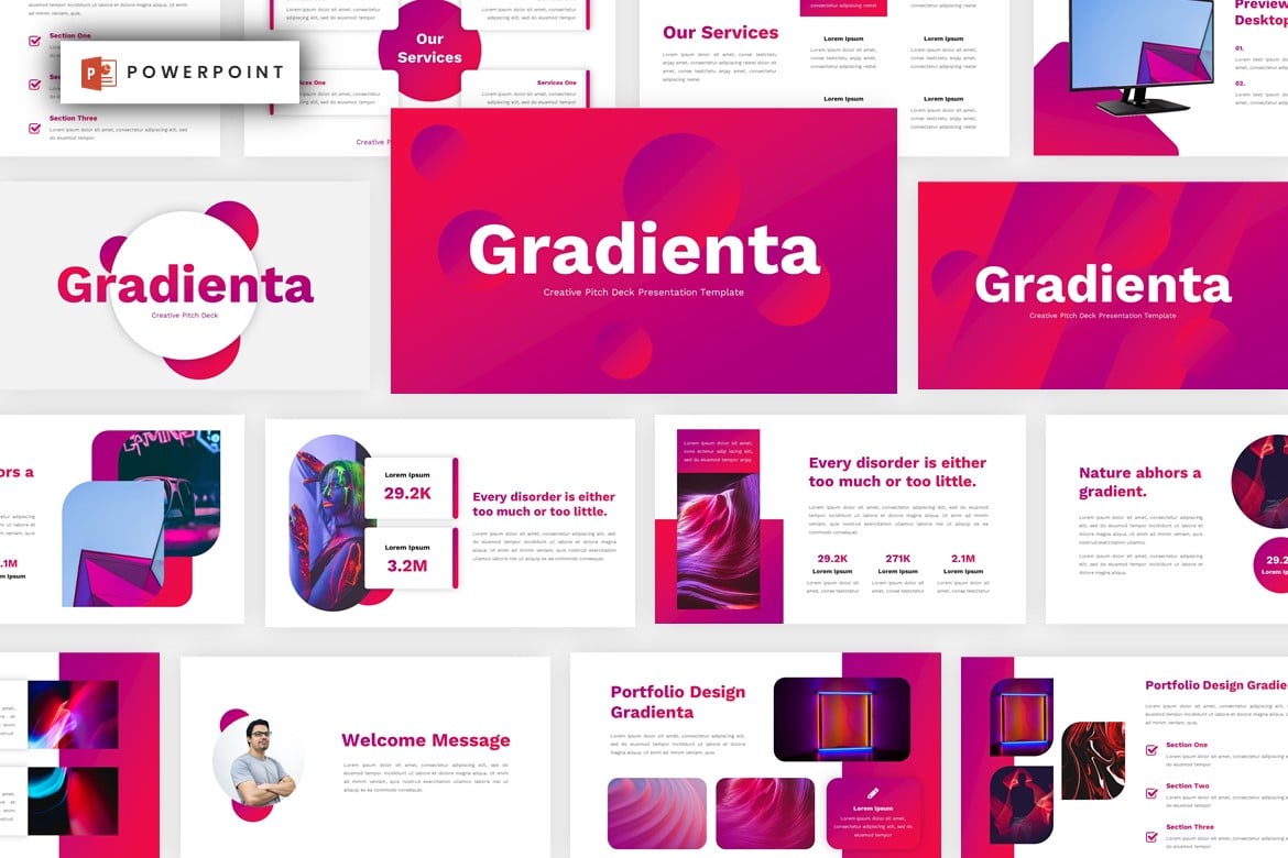 Template Powerpoint Gradienta: Solusi Kreatif untuk Presentasi Anda