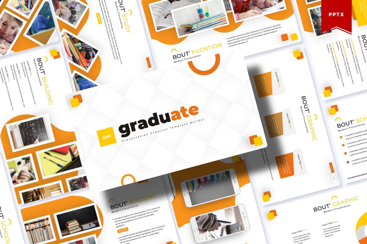 Template Powerpoint Graduate - Solusi Presentasi Profesional Anda