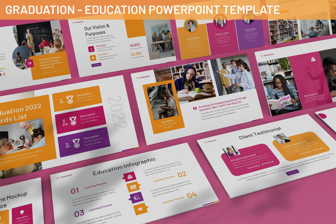 Template PowerPoint Wisuda - Presentasi Pendidikan yang Menarik