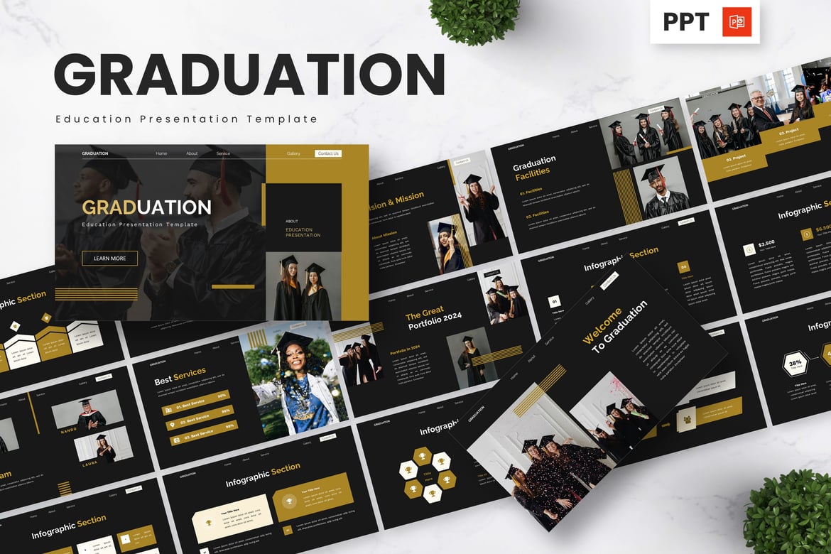 Template PowerPoint Wisuda - Presentasi yang Menginspirasi