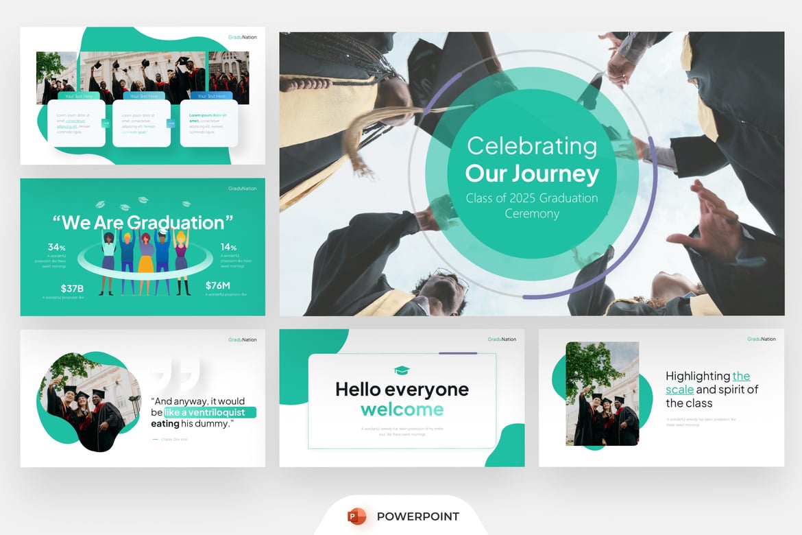 Template PowerPoint Wisuda Universitas yang Menarik