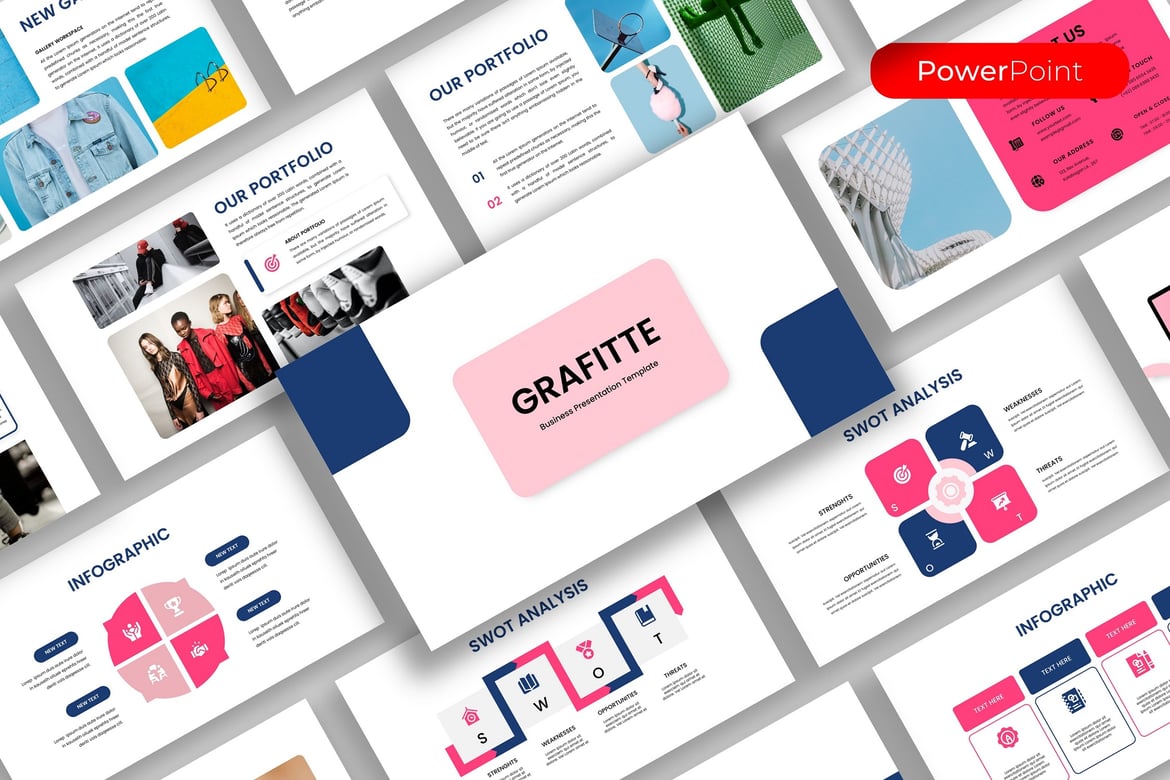 Grafitte - Template Presentasi PowerPoint Profesional