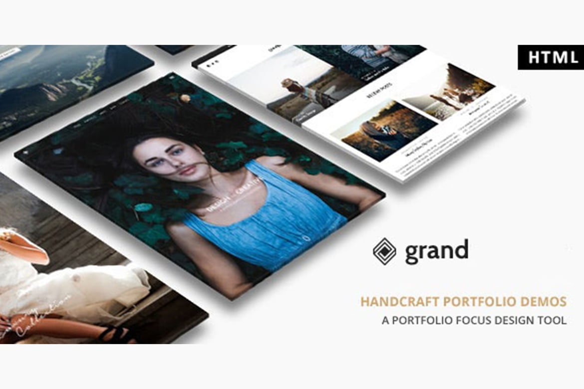 Template Web Grand Portfolio - Desain Modern dan Fungsionalitas Unggul