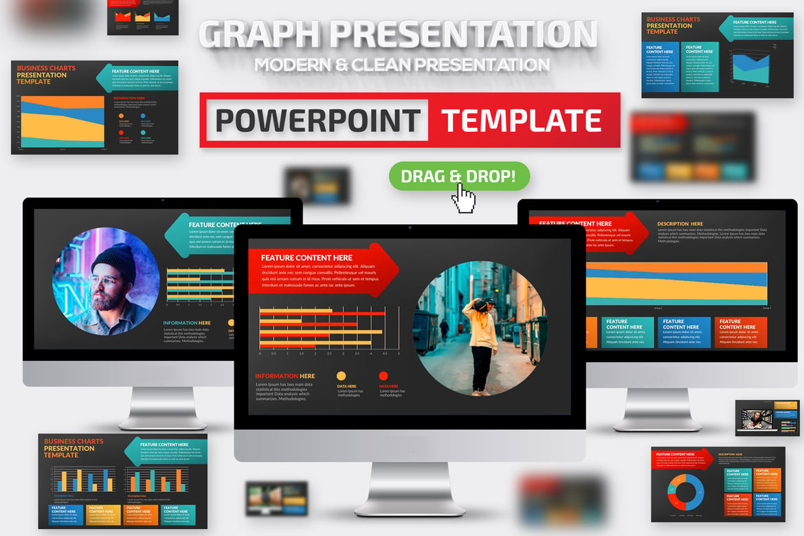 Template Presentasi PowerPoint Grafis yang Menarik