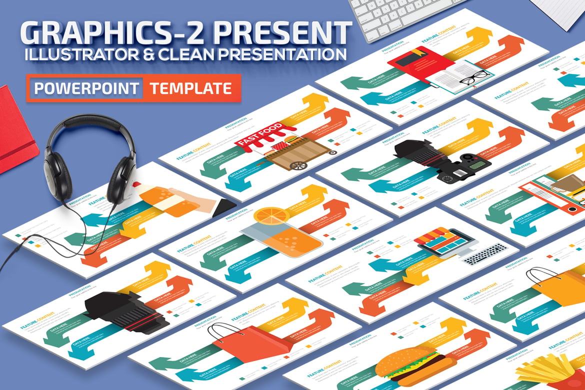 Template Presentasi PowerPoint Grafis2 yang Menarik dan Interaktif