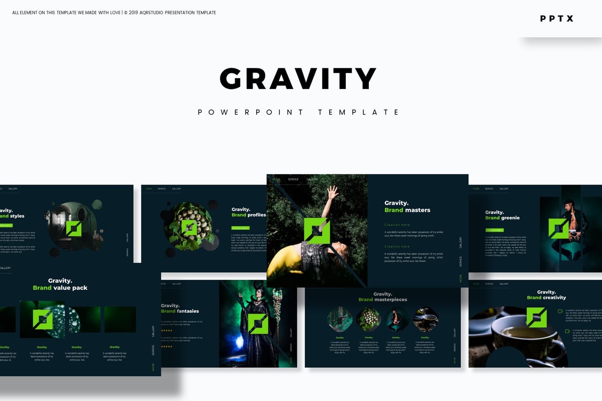 Template Powerpoint Gravity - Solusi Ideal untuk Presentasi Anda