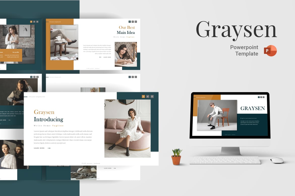 Graysen - Template PowerPoint yang Menarik dan Serbaguna