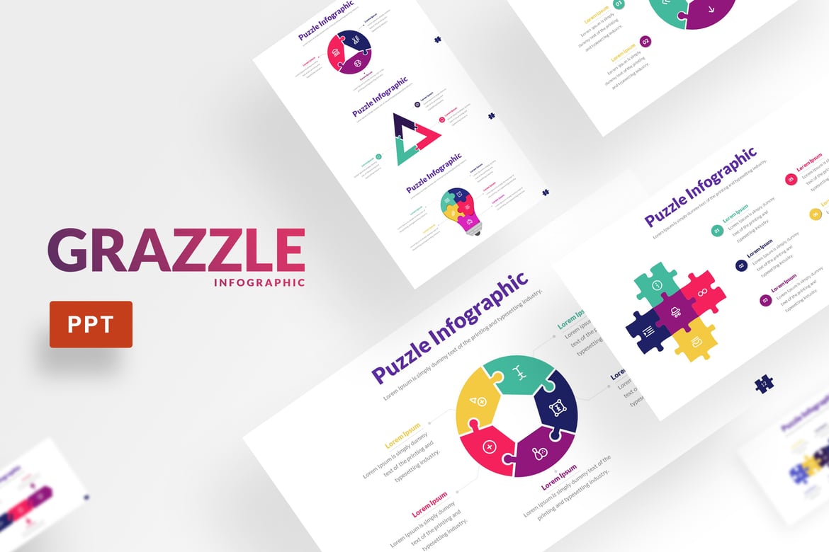 Template Presentasi PowerPoint Grazzle yang Menarik dan Profesional