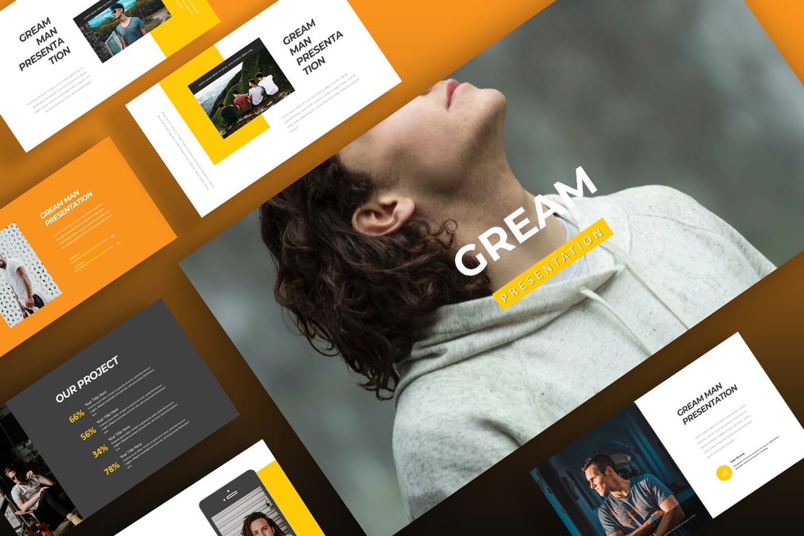 Template PowerPoint Kreatif Modern untuk Presentasi Menarik