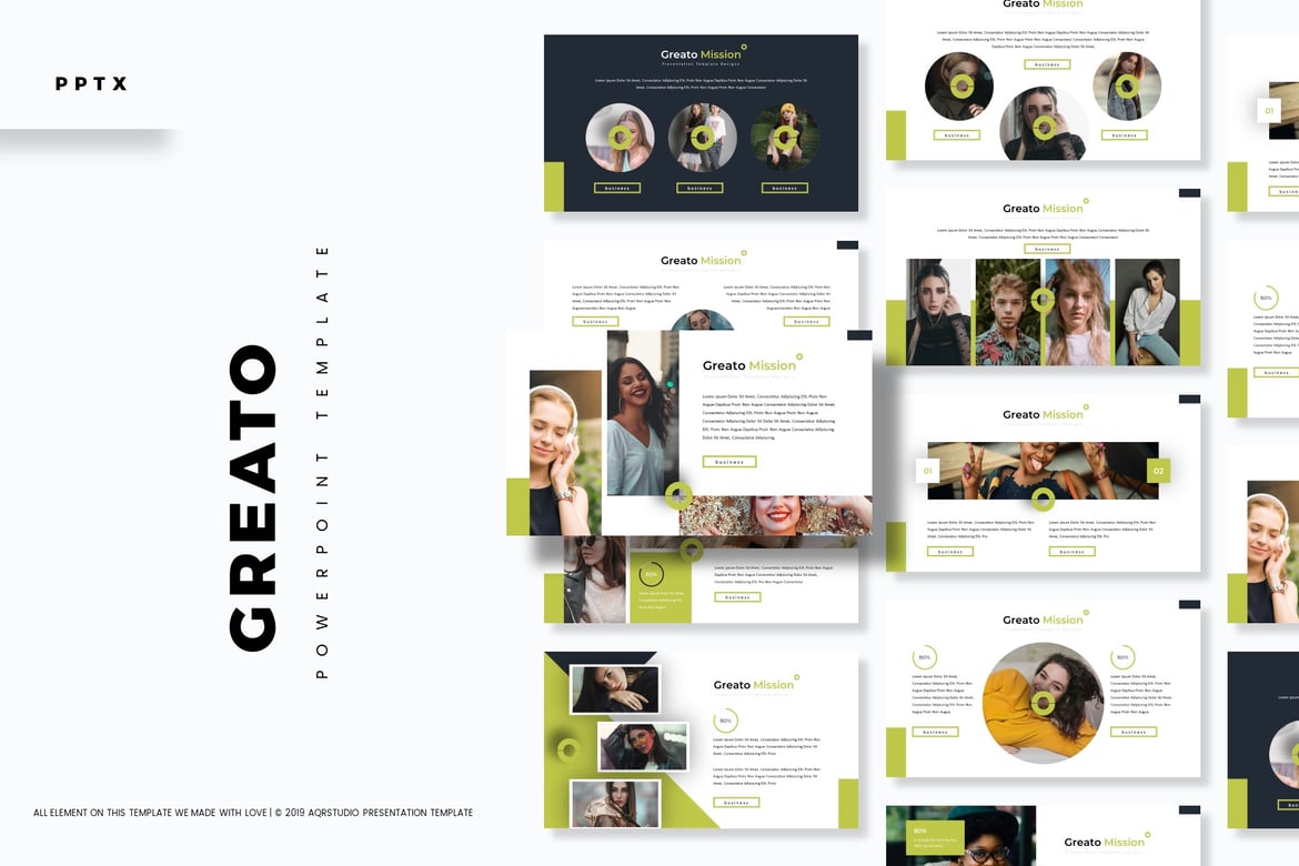 Greato - Template Presentasi PowerPoint Serbaguna