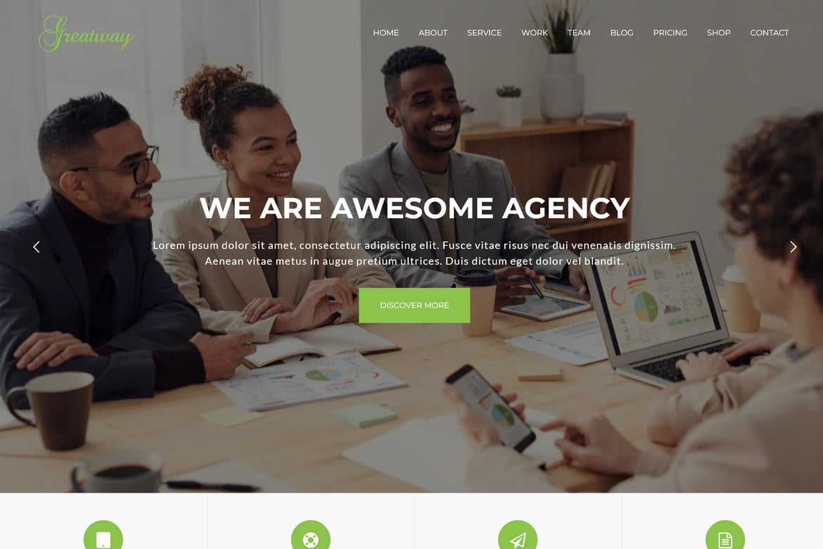 Greatway - Tema WordPress Desain Material yang Menawan