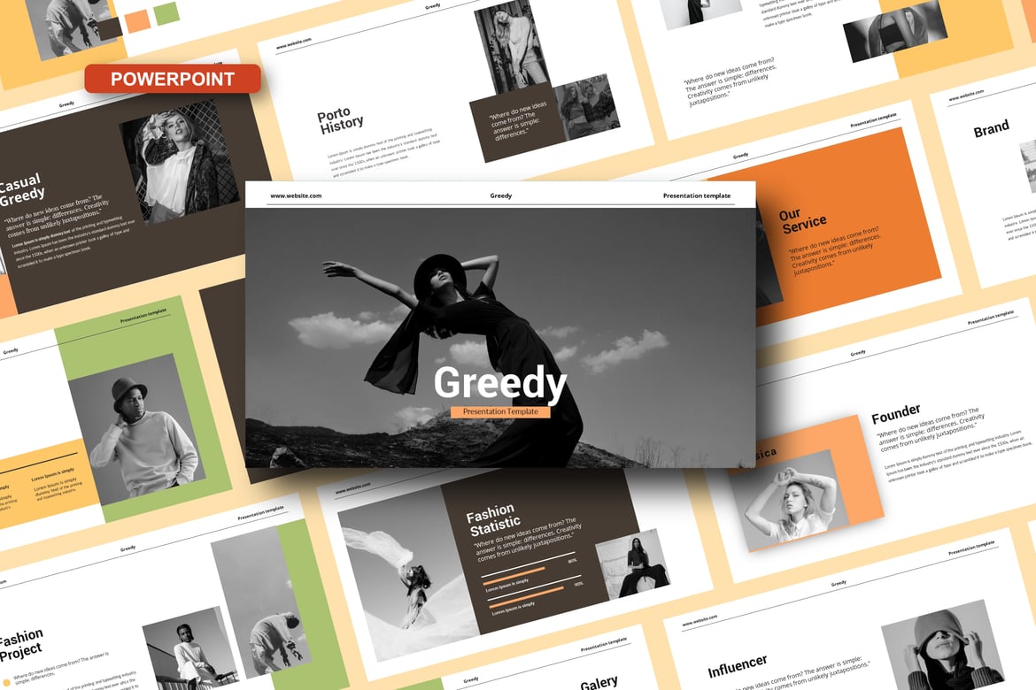 Template Powerpoint Greedy yang Menarik dan Serbaguna