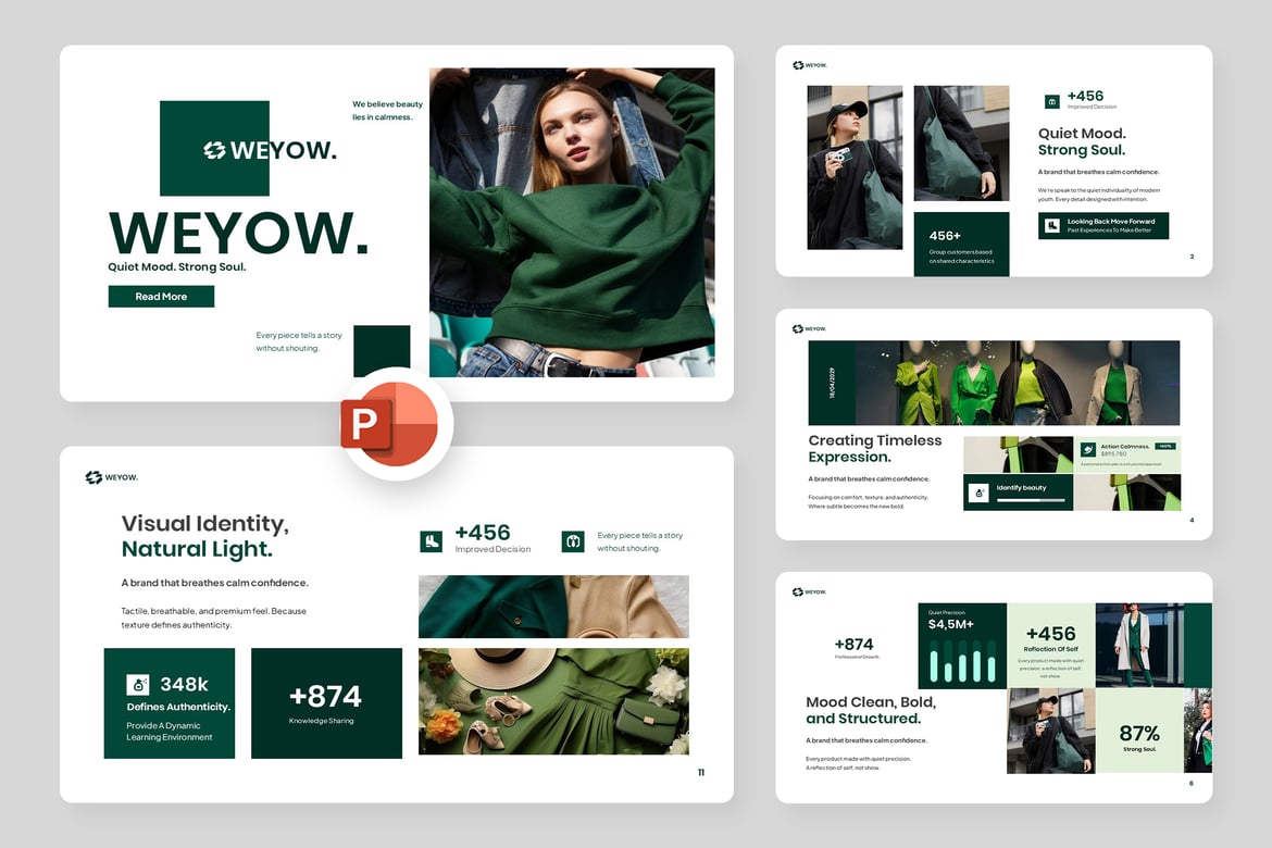 Template Powerpoint Brand Value yang Menarik dan Profesional