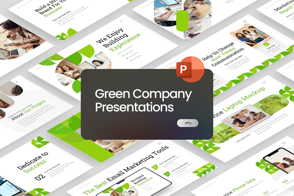 Template PowerPoint untuk Startup Perusahaan Ramah Lingkungan