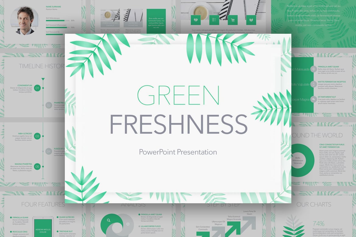 Template PowerPoint Segar dan Profesional