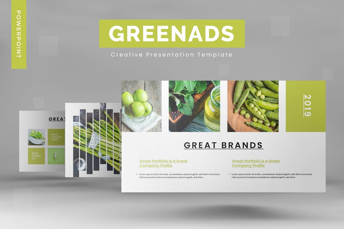 Template PowerPoint Greenads - Solusi Presentasi yang Menarik