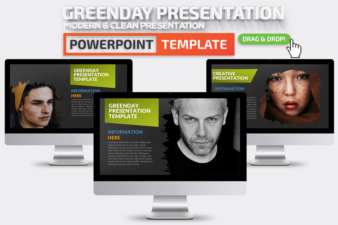 Template Presentasi Powerpoint Greenday yang Menarik dan Dinamis