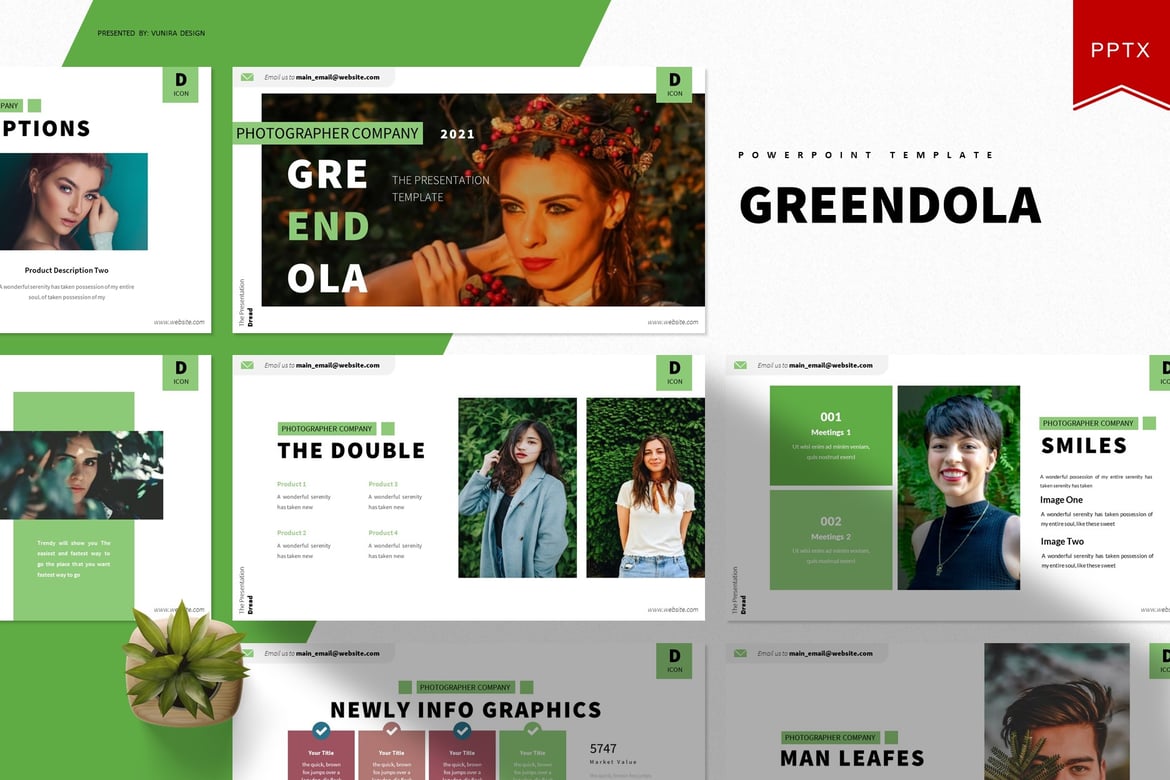 Greendola | Template Presentasi PowerPoint Profesional