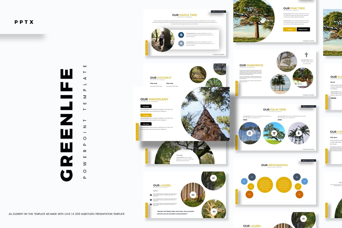 Template Powerpoint Greenlife: Solusi Kreatif untuk Presentasi Anda