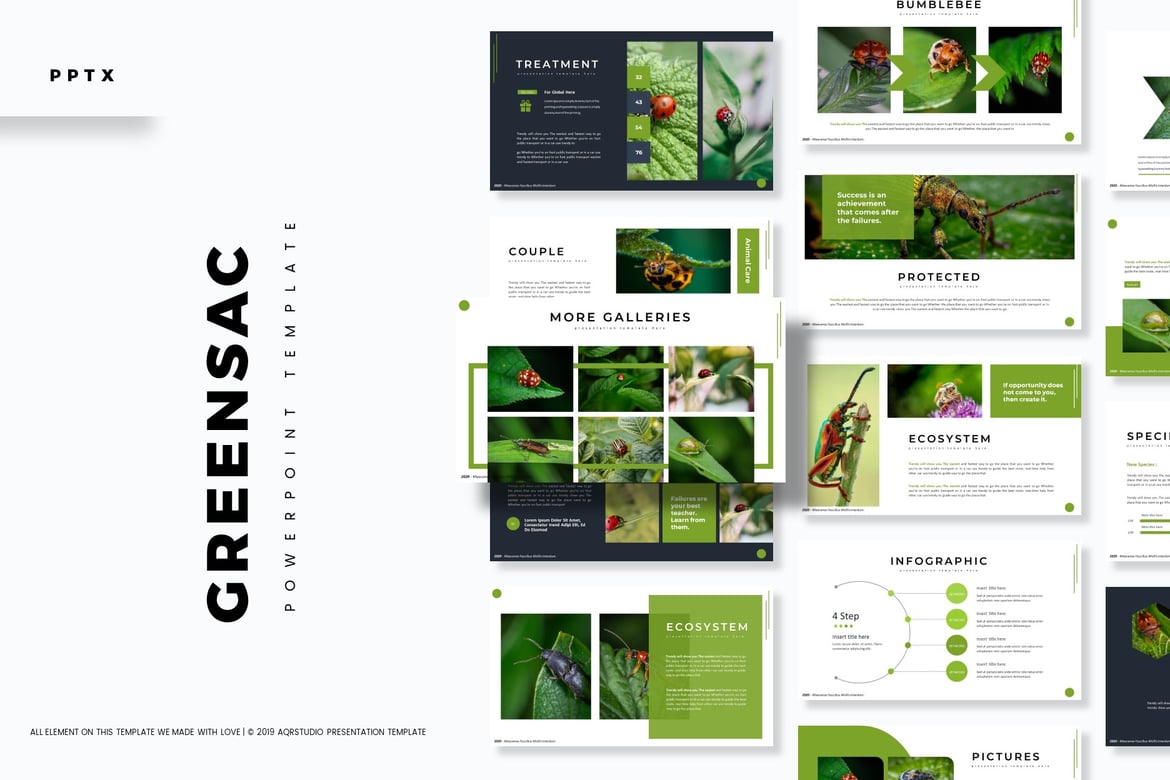 Greensac - Template PowerPoint Serbaguna yang Menawan