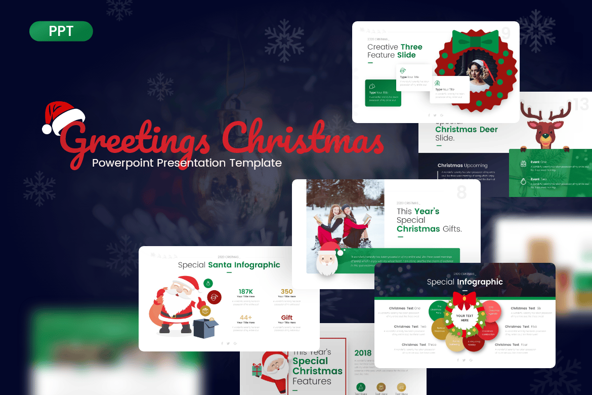 Template Powerpoint Natal yang Menarik dan Fungsional