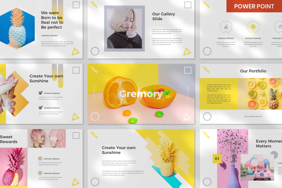 Template Presentasi PowerPoint Gremory yang Elegan dan Profesional