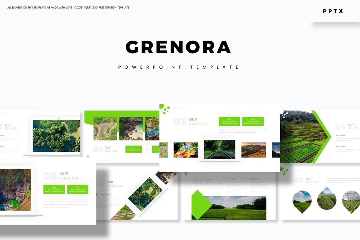 Grenora - Template PowerPoint Serbaguna untuk Presentasi Anda