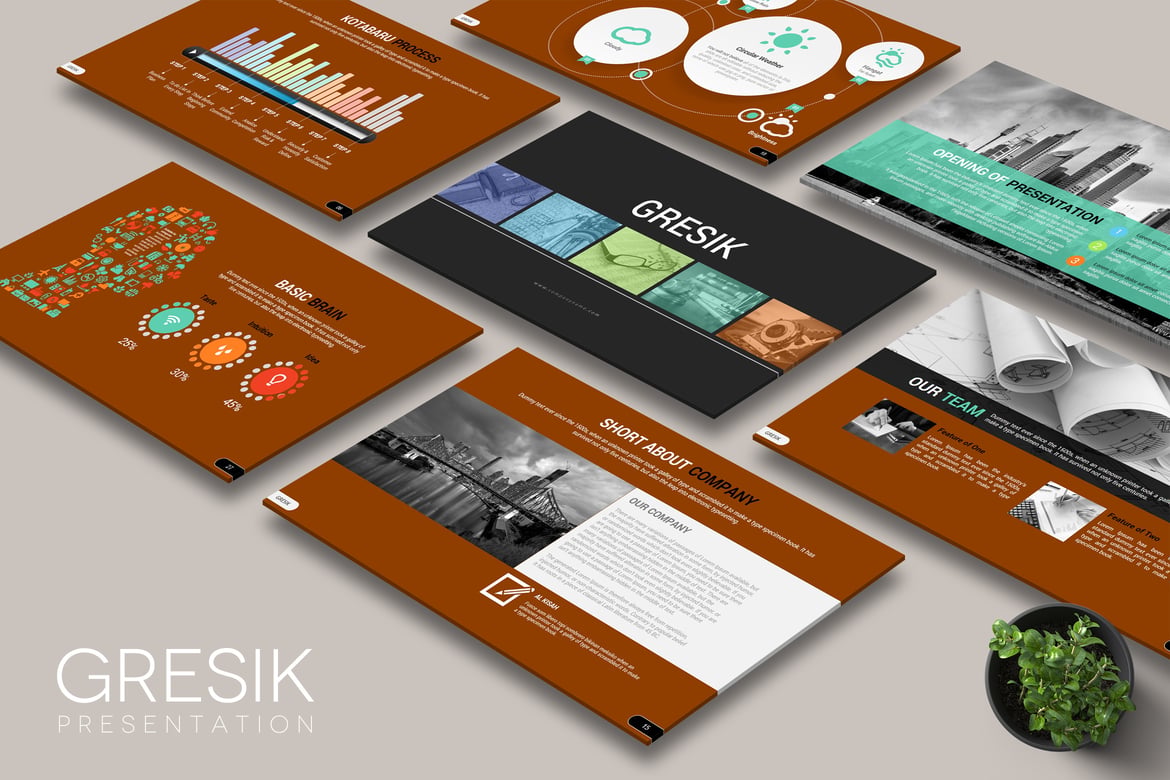 Template PowerPoint GRESIK: Presentasi Kreatif dan Profesional