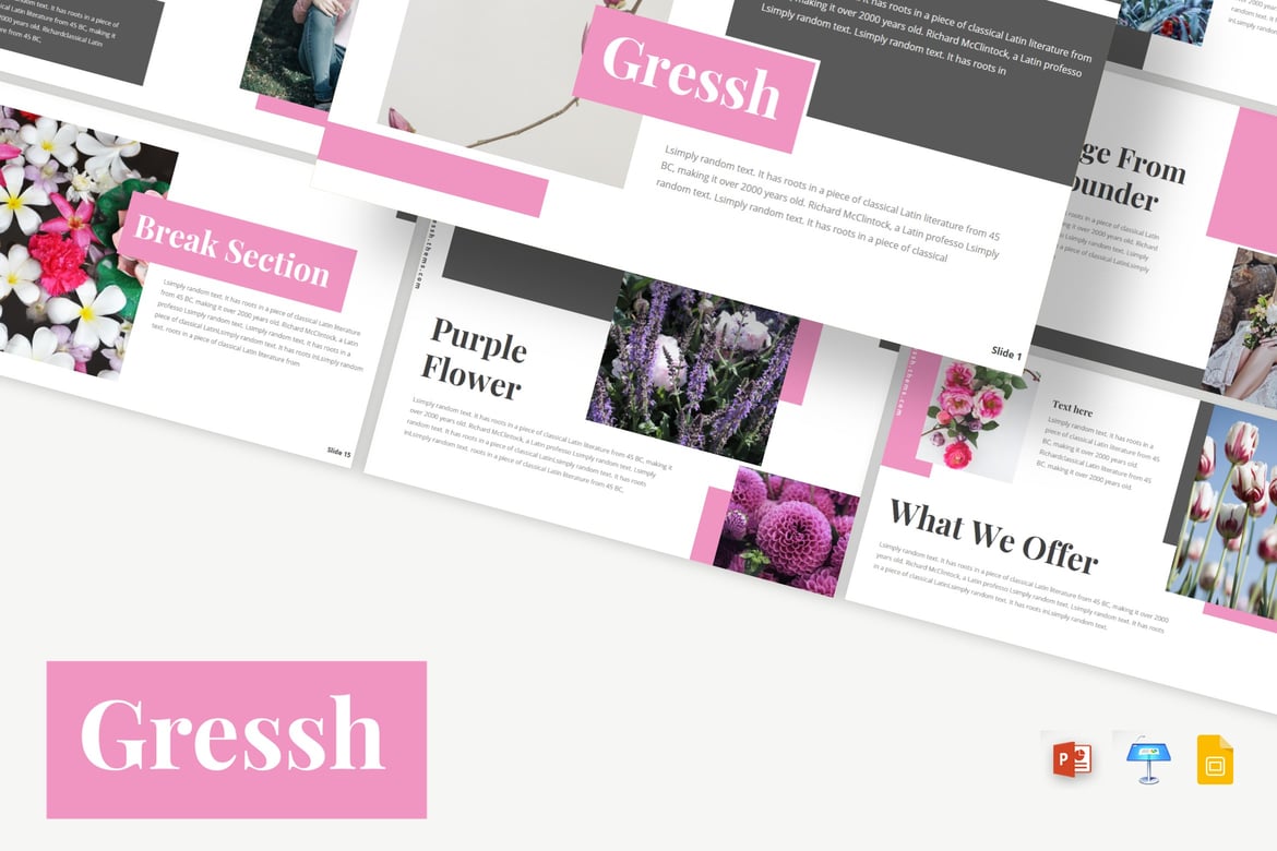 Gressh - Template Presentasi PowerPoint/Google Slides/Keynote yang Menarik