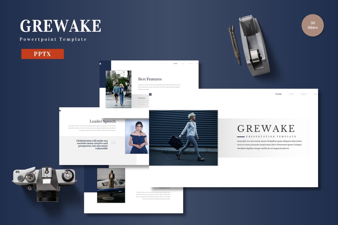 Template Presentasi PowerPoint Grewake - Solusi Kreatif untuk Semua Kebutuhan Anda