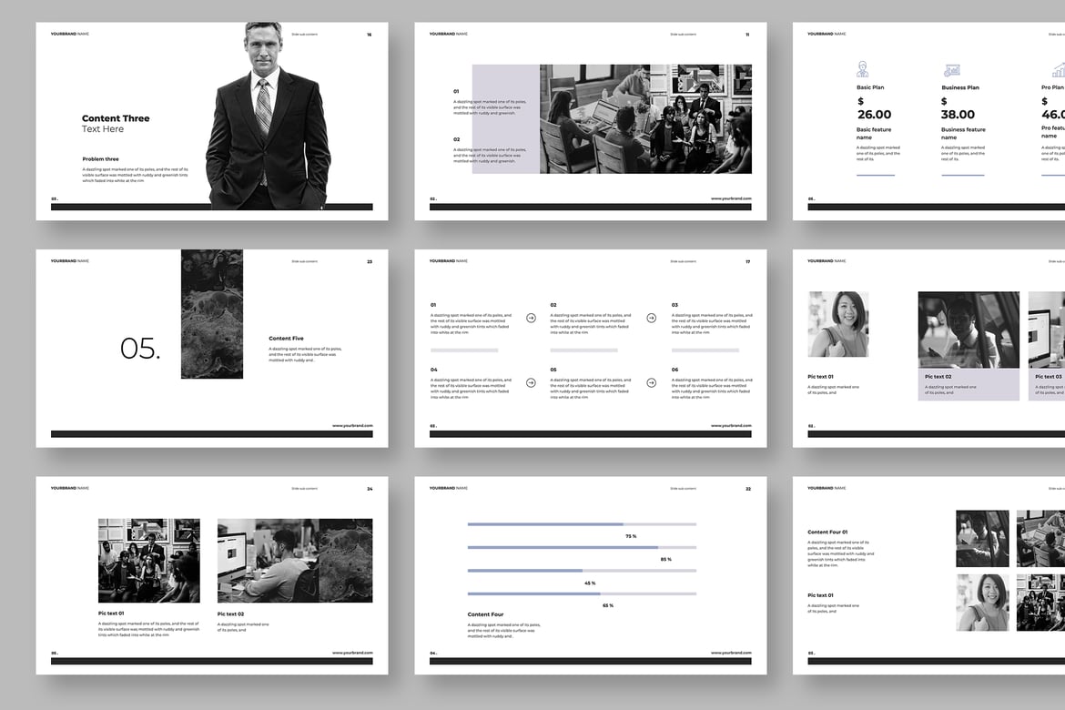 Greyman - Template Presentasi PowerPoint Kreatif