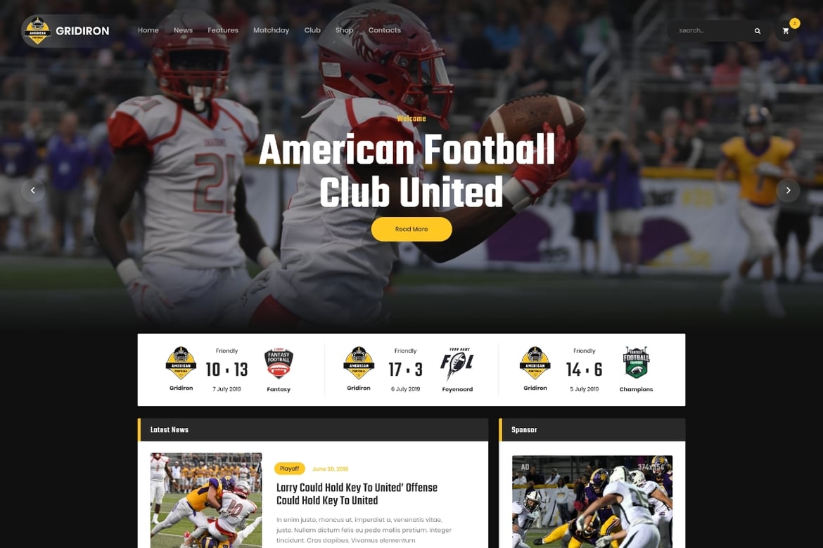 Tema WordPress Gridiron: Solusi Terbaik untuk Klub Sepak Bola Amerika dan NFL