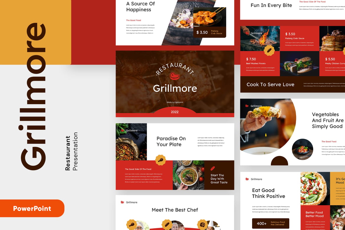GRILLMORE - Template Presentasi Makanan yang Menarik