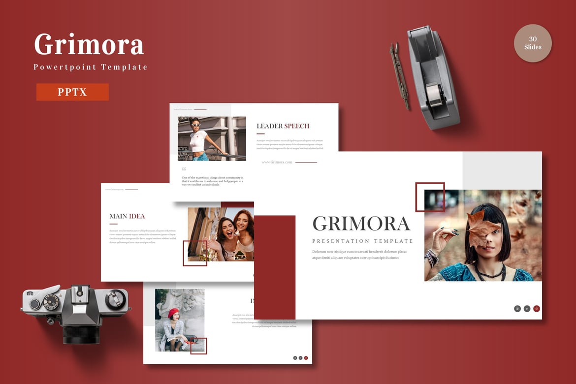 Grimora - Template Powerpoint yang Menarik dan Serbaguna