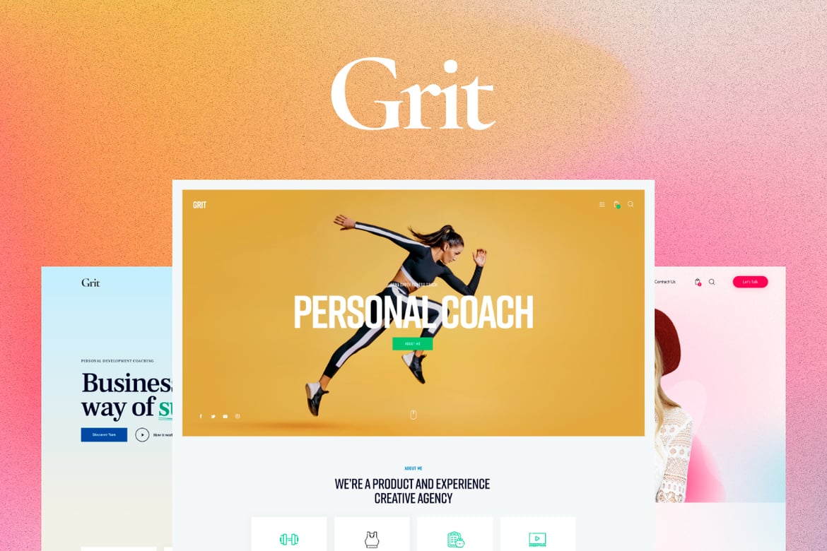 Tema WordPress Grit: Solusi Sempurna untuk Pelatih dan Konsultan