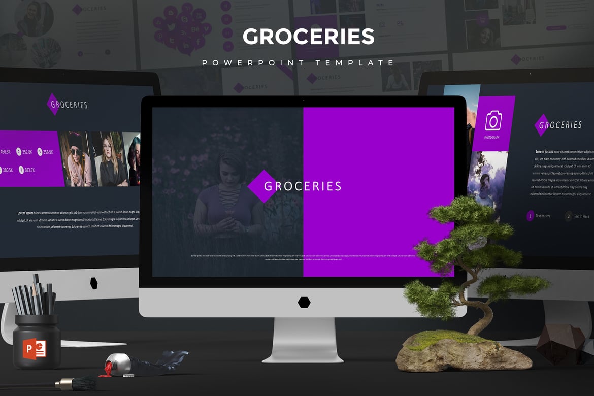 Template Powerpoint Groceries yang Menarik dan Serbaguna