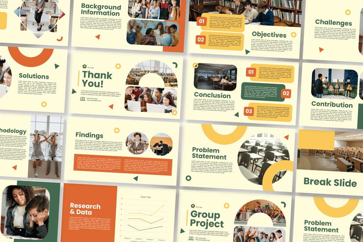 Template Presentasi PowerPoint Pro untuk Proyek Kelompok