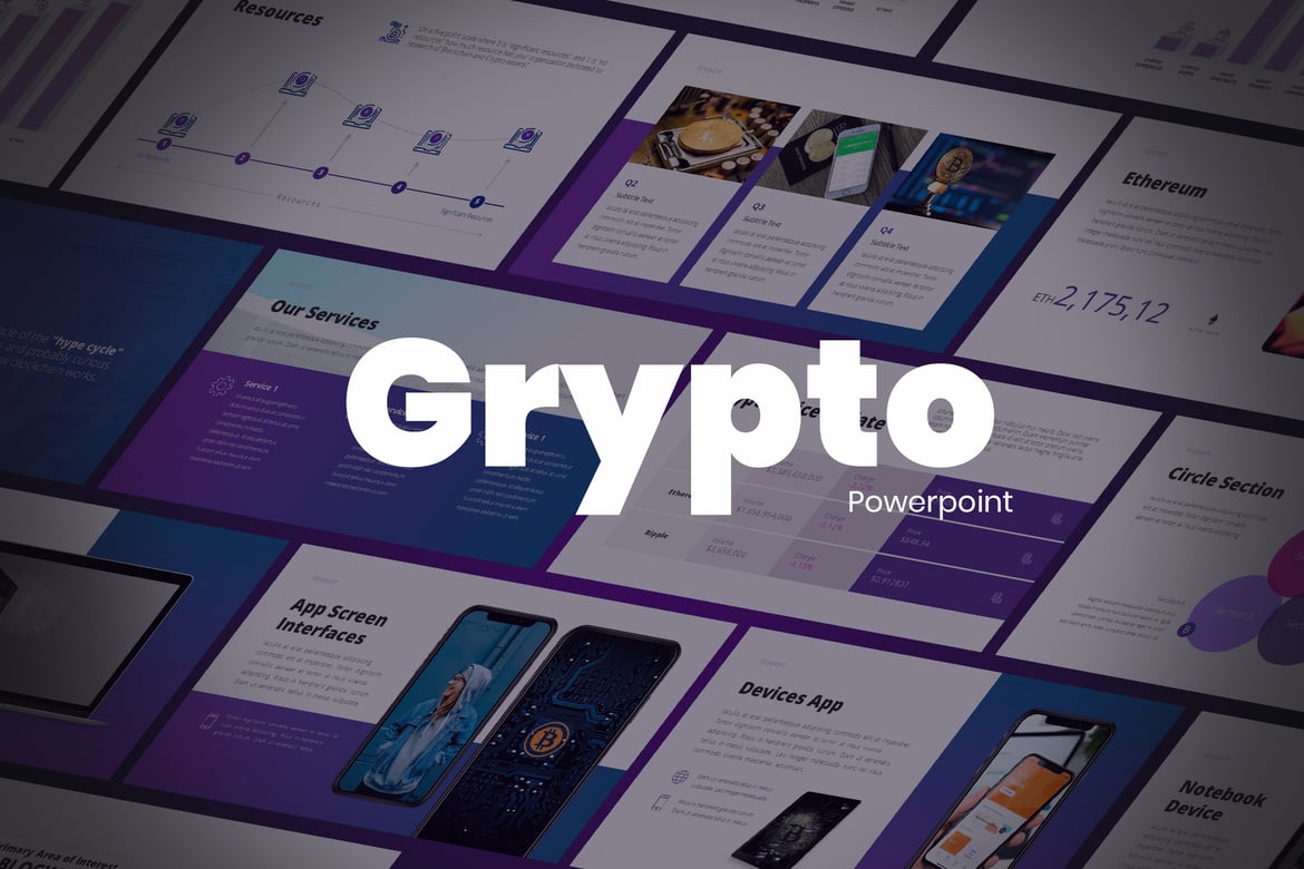 Grypto - Template Powerpoint Modern untuk Presentasi Bisnis
