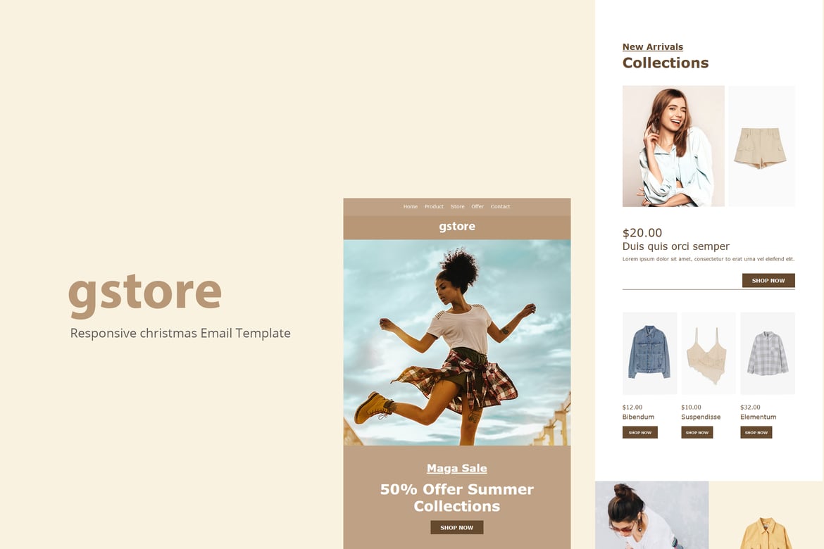 Gstore - Template E-mail Responsif Modern dan Menarik