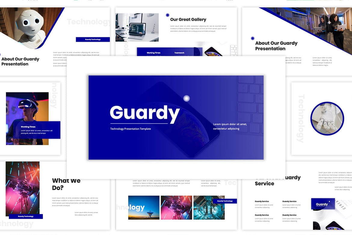 Gardy - Template Powerpoint Teknologi Modern dan Kreatif