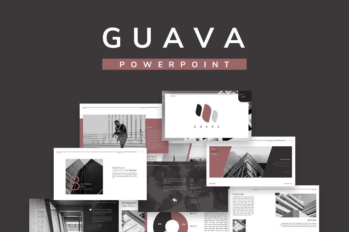 Template Powerpoint Guava yang Modern dan Minimalis