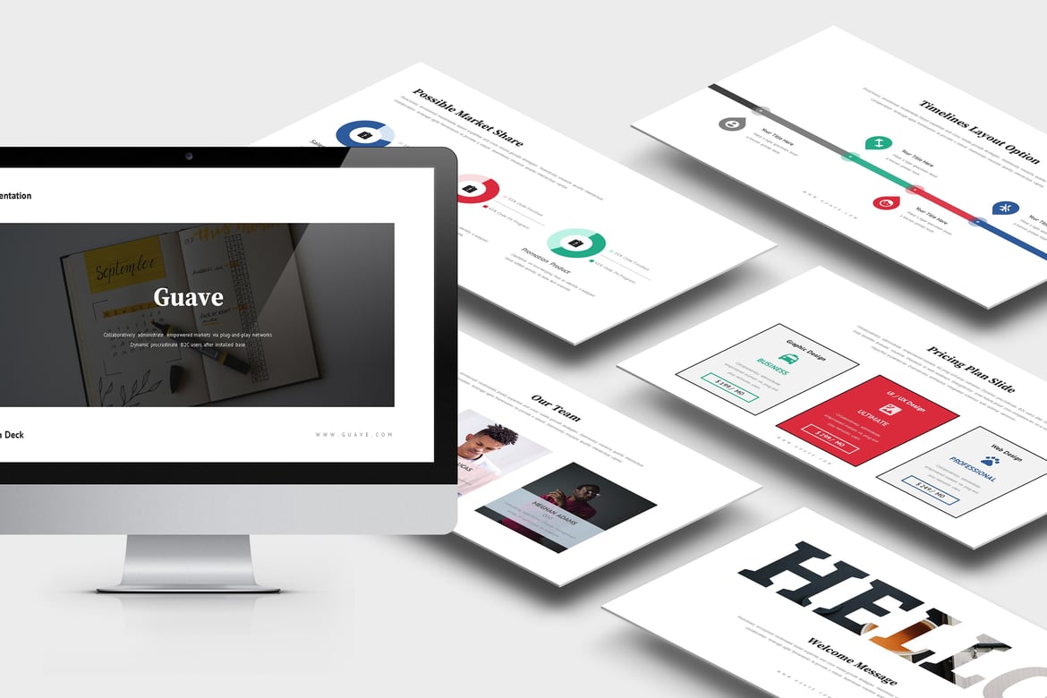 Guave: Template Presentasi Digital PowerPoint yang Menarik