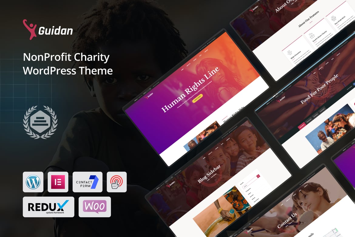 Guidan - Tema WordPress untuk Organisasi Non-Profit dan Amal